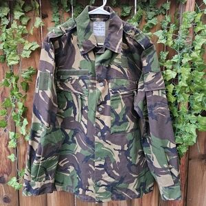Vintage Dutch Camouflage Military Jacket